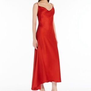 Weekend Max Mara Scarlet Satin Gown